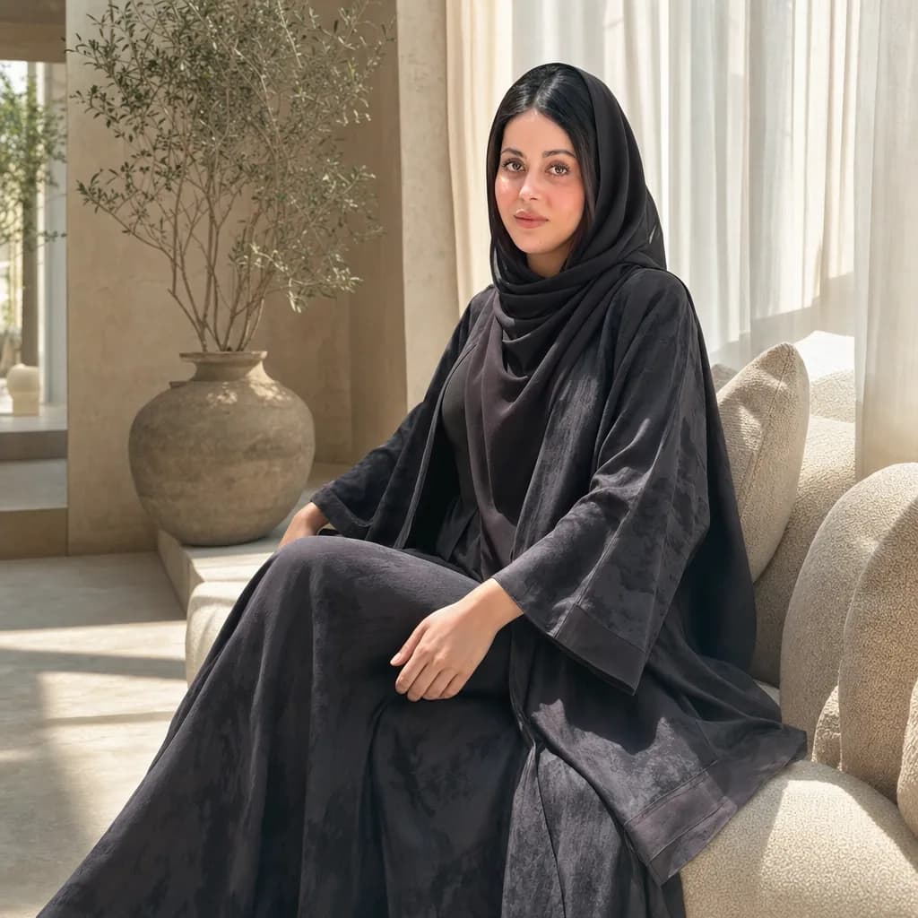 عباية ظل — رمادي داكن